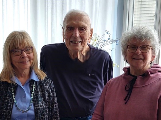 January 2025 Photo of Duane Marlan, Mary Pollock, and Joanne Bump, all SERA members, sharing stories about the creation of the DC